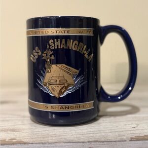USS Shangri-La Navy Blue Mug